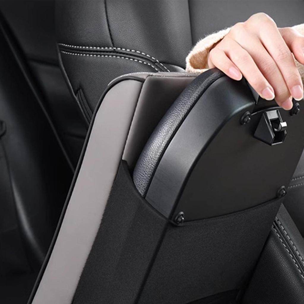 Car Armrest Pad Pu Leather Protective Comfortable Pad Car Arm Rest Cover For Autos Road Trip Truck Most Vehicle Suv Men Women