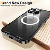 For iPhone 16 Pro Max Case Compatible with MagSafe Metal Frame Matte Phone Cover