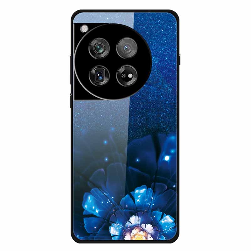 For Oneplus 12 12R Case Tempered Glass Luxury Hard Back Cover for Oneplus 12 12RCases Space Soft Bumpers for One Plus 12 5G Wolf