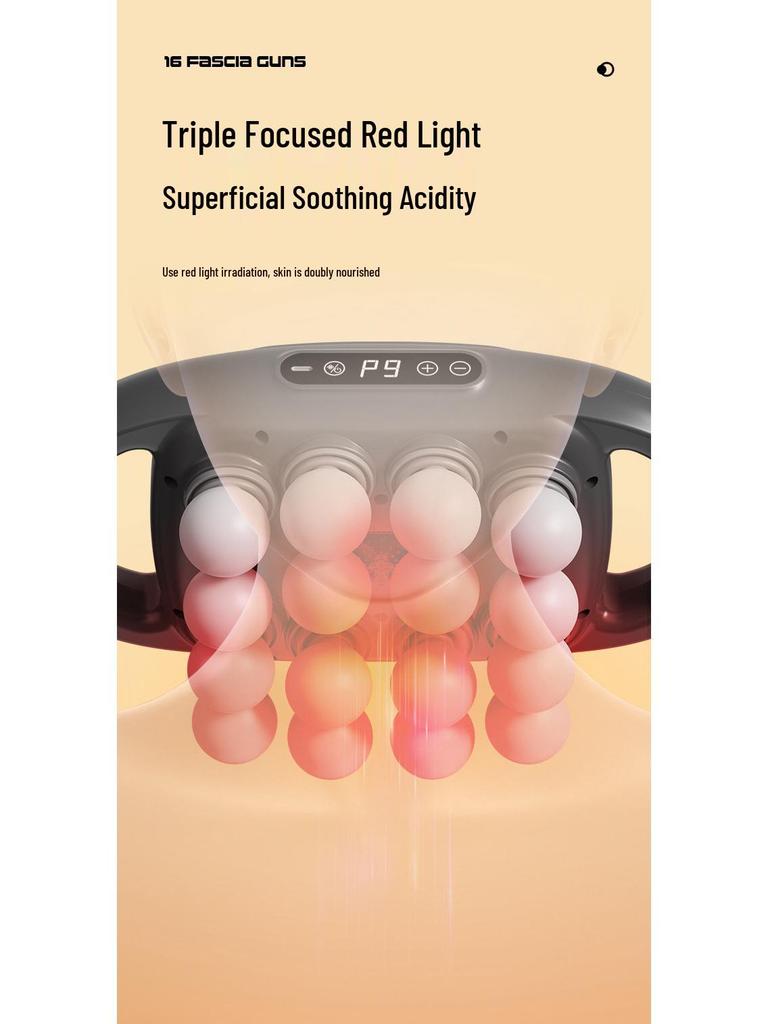 Professional Sixteen-Head Percussion Massager for Deep Muscle Relaxation