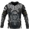 Vintage Sweatshirt Men 3D Print Viking Mythology Hooded Long Sleeve Oversized Hip Hop Hoodies kids coat