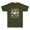 I Like My Motorcycle My Dog And Maybe 3 People Biker Funny Vintage Unisexs Tshirt