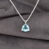 Sky Blue Topaz Gemstone 925 Sterling Silver Jewelry Pendant 0.58" Gift For Wife CZP-15-12