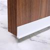 1M Silicone Door Bottom Seal Strip With Brush Weatherstrip Under Door Draft Stopper Anti-Cold Soundproof Windproof Gap Blocker