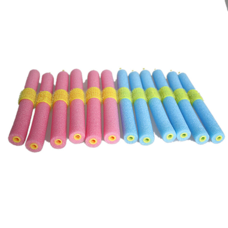 12Pcs Soft Twist Soft Foam Bendy Hair Rollers Curlers Cling Strip