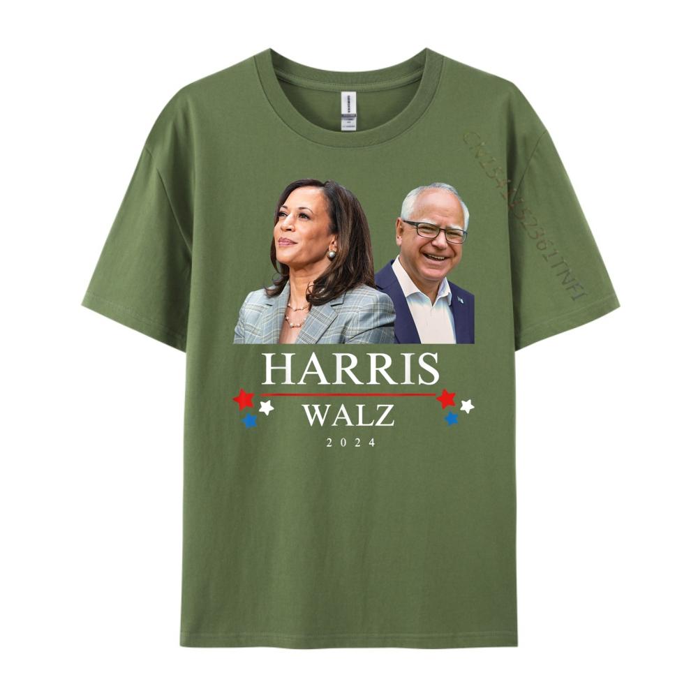 Harris Walz President Election Kamala Harris Tim Waltz Cute Oversized T Shirt Winter T Shirt Homme Big Size Game