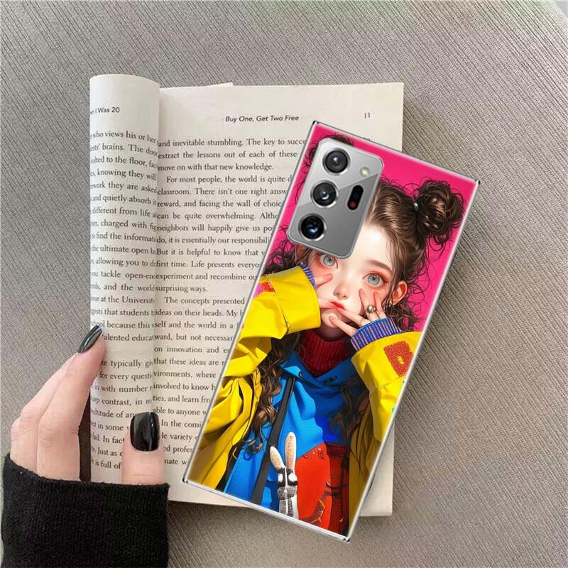 Youthful, Lively, Fashionable Girl Phone Case for Samsung A17 A37 A57 A54 A14 A24 A34 A07 A04S A02S A12 A22 A32 A52S A16 A26 A36