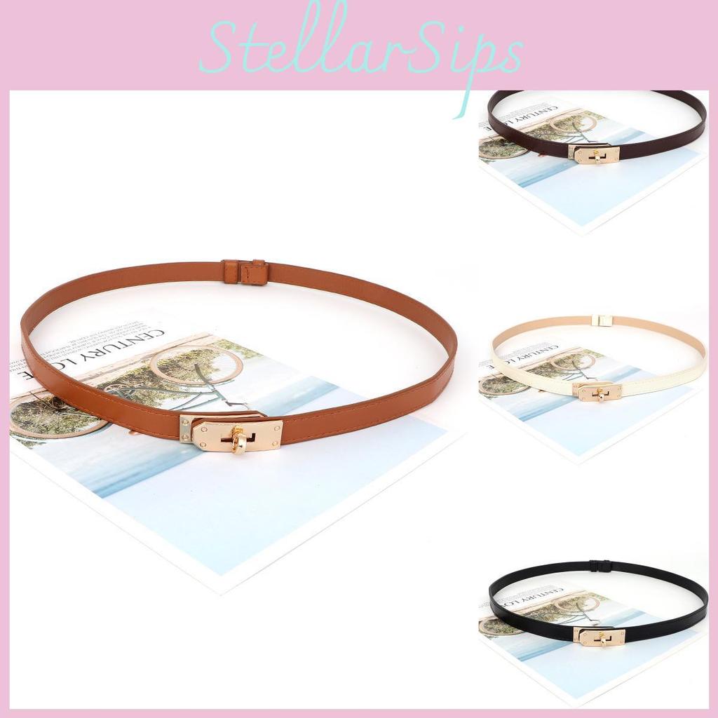 Slim Pu Leather Waist Belt For Women With Adjustable Closure For Summer And Winter Outfits