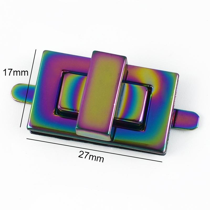 Meetee 2/5/8 Bucăți Cataramă Metalică Colorată cu Blocare pentru Geantă de Mână Portofel Cutie de Monede Cataramă Padlock Decorativ Accesorii Hardware Înlocuibile pentru Genți