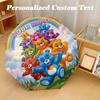 Care Bears 8 Rib Auto Folding Umbrella, Personalized Custom Name Text