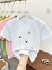 Kids Summer Cotton Cartoon T Shirt Loose Round Neck Short Sleeve Casual Top For Boys And Girls
