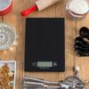 Waga Kuchenna Elektroniczna Lcd Do 5Kg Od 1G Szklana Czarna Domowa Płaska