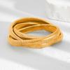 Vintage Layer Geometric Chunky Bangles Gold copper Color Metal Cuff Open Stacking Bracelet Bangle Streetwear Punk Jewelry