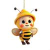 62KD Bees Ornament,Car Mirrorr Hangings Decorations Acrylic Car Rear View Mirrorr Hold