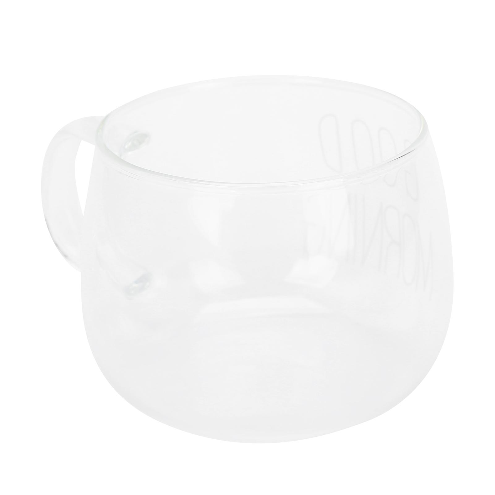 Coffee Cup Transparent Borosilicate Glass Mug with Handle for Milk Tea Cocktail Beverage
