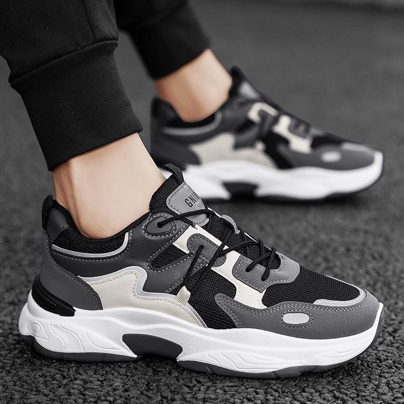 Spring New Men's Shoes Breathable Mesh Men's Sports Shoes Youth Fashion Casual Shoes Trendy Dad Shoes
