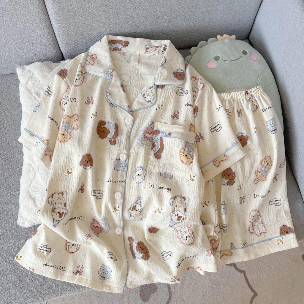 Dolce Pigiama in Cotone Nuvola per Donna - Set Estivo 2026 a Maniche Corte