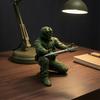 3D Printed Soldier Pen Pencil Holder Stand for Desk, Pen Display Stand, Creative Pencil Holder, Military Decorations for Home Office