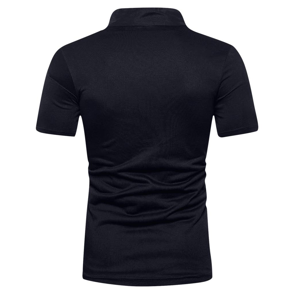 Men's Summer Leisure Culture Breathable Short Sleeved Shirt Top