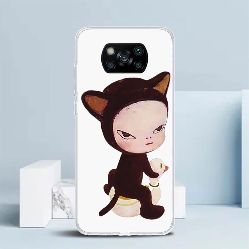 

Y-Yoshitomo Nara Soft Cover for Xiaomi Poco F7 Ultra X7 X6 X5 Pro M7 Phone Case Redmi 15 15C 13 13C 12 12C 10 10C Print Shell Po Xiaomi Poco X7