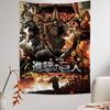 Anime Attack On Titan Final Season Anime Tapestry Hippie Flower Wall Carpets Dorm Decor Wall Hanging Home Decor