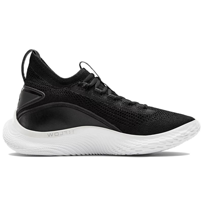 Under Armour Curry Flow 8 Black White Sneakers 3023085-002