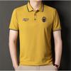 Men's Embroidered Non-iron Polo Shirt Summer Short-sleeved Top
