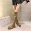 Boots Women's Autumn 2025 Versatile Skinny Retro Temperament Thickness High Over Knee Fashion Boots
