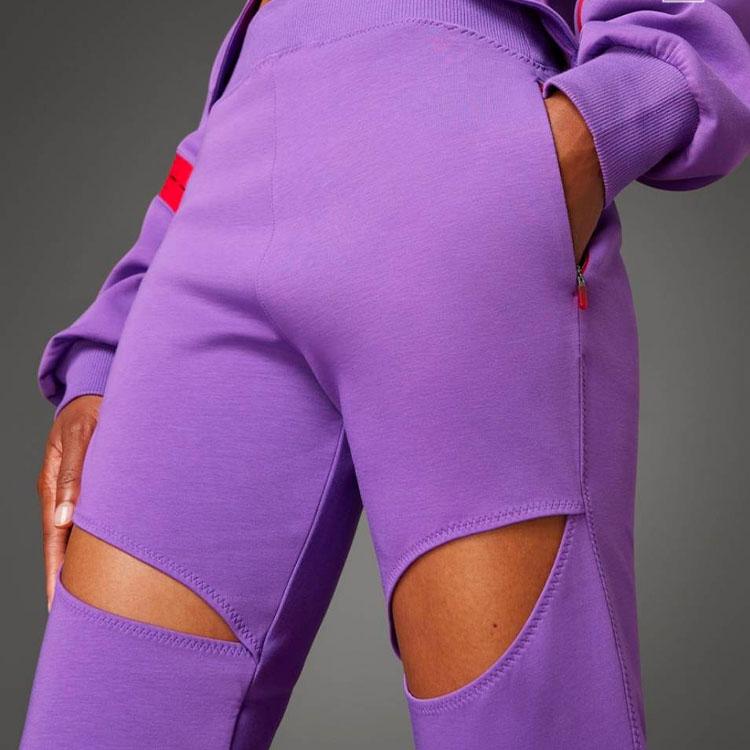 Adidas X Rui Zhou Kolaborace FW23 Jednobarevné Dutý Design Sportovní Dlouhé Kalhoty Dámské spodky Jasně-Fialová IU0167