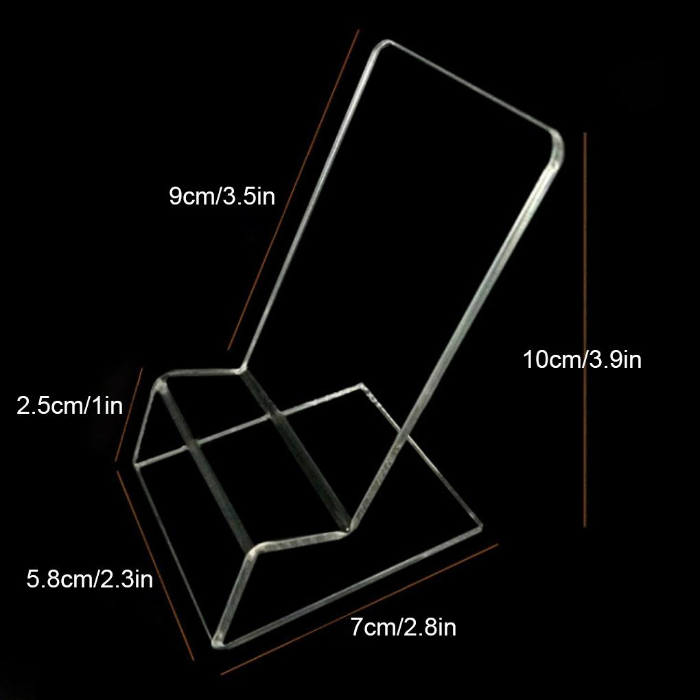 Acryl Handyhalter Indoor Aufbewahrungshalter Kompakte Struktur Handyregal Ladennutzung Einfacher Transparenter Aufsteller