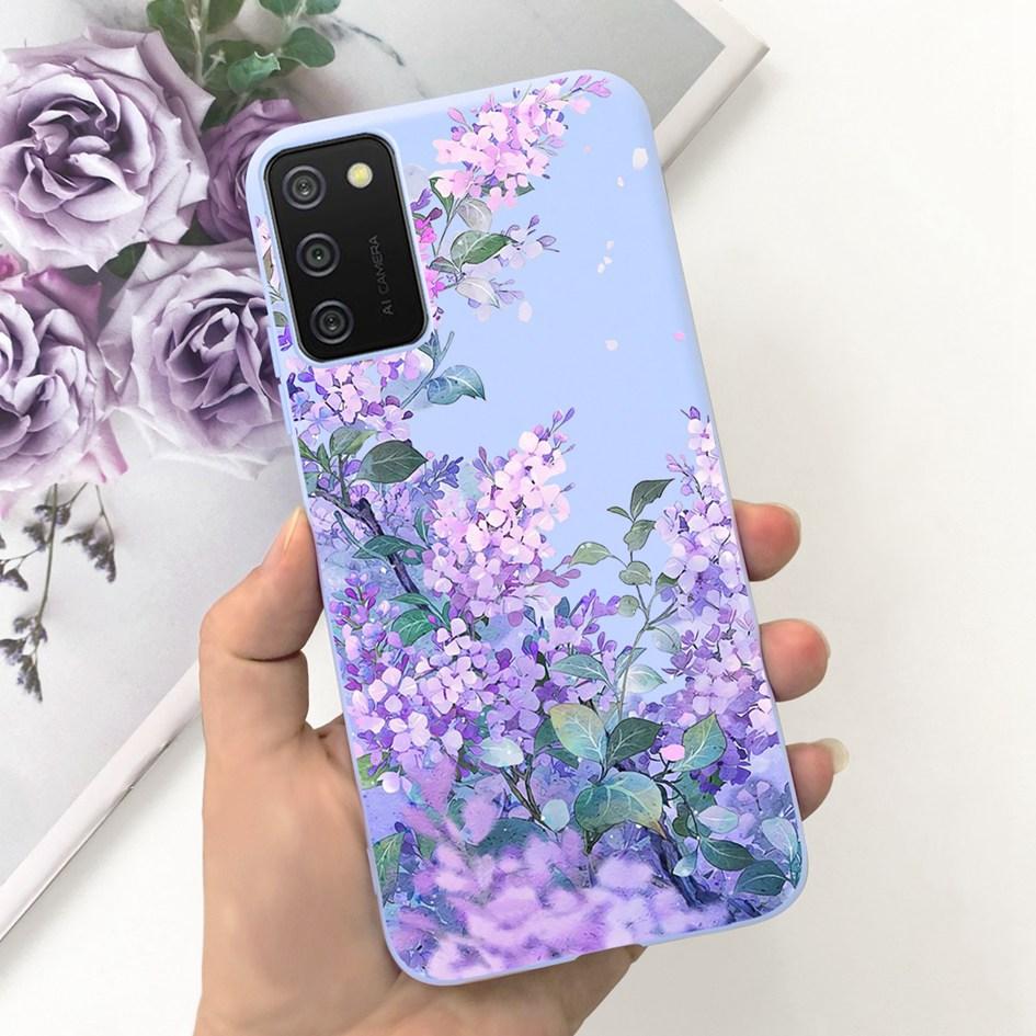 For Samsung A03s A02s Case New Fashion Flower Butterfly Shockproof Bumper For Samsung Galaxy A03s SM-A037F A 02s SM-A025F Covers