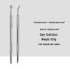 Dual-Headed Stainless Steel Cuticle Remover and Nail Repair Tool