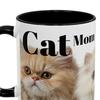 1/2Pcs Coffee Cup Large Capacity Ceramic Mug Food-Grade Lightweight Dishwasher Microwave Safe Cat Mom Themed Mug