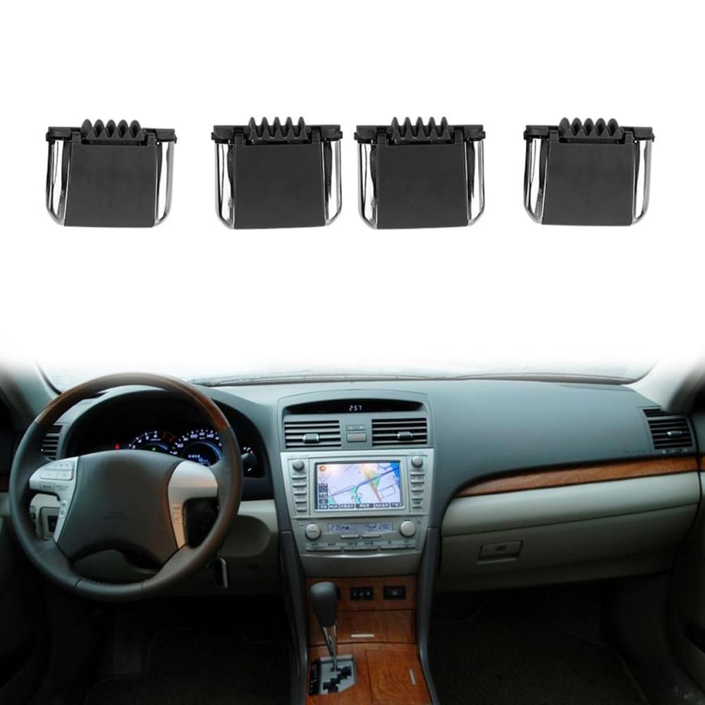 Front A/C Air Vent Tab Clip Repair Kit 4pcs for Toyota Camry 2006-2012