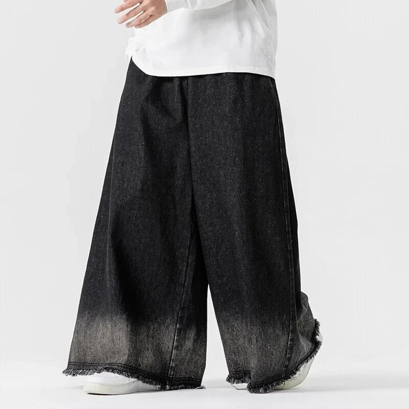 2026 Frühling Herren Jeanshose Herren Harajuku Weitbeinige Jeans Herren Übergroß Locker Cargohose Jeans Hose Herren High Street Hose Hip Hop