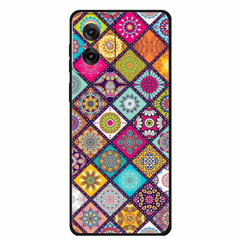 Etui do Motorola Moto G55 5G Luksusowe Miękkie Silikonowe TPU Tylna Osłona Etui na Telefon dla MotoG55 Ochronne Odporne na Wstrząsy Kolorowe Fundas