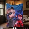 Miraculous Plush Blanket Soft Comfortable All Seasons Perfect Sofa Office Naps Outdoor Travel Makes Great Gift