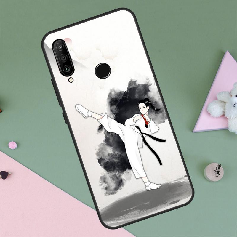 Kung Fu Taekwondo Karate For Huawei P30 P40 Lite P60 Pro Nova 7i 8i 11i 12i 12s 10 9 SE Y90 Y60 Y70 Y72 Y61 Y91 Case