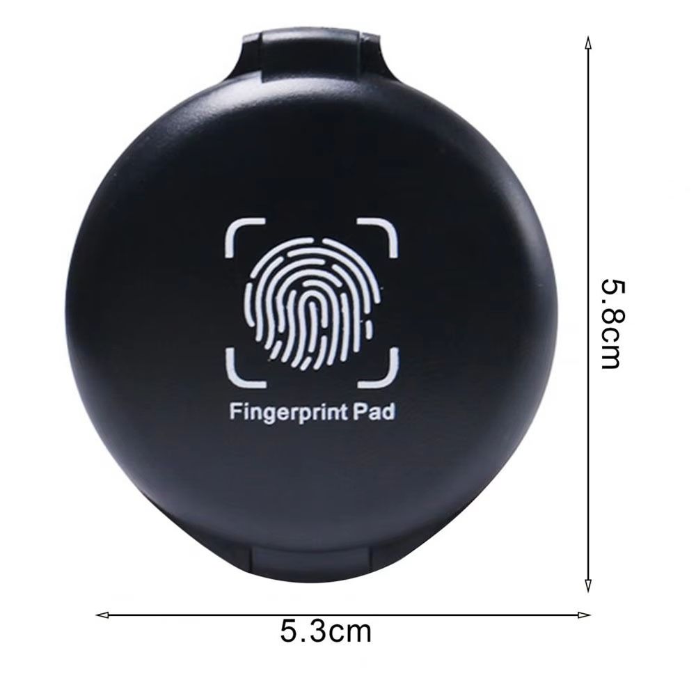 1Pcs Mini Stamp Pad Waterproof Thumbprint Ink Pad Fingerprint Ink Pad  Identification Security