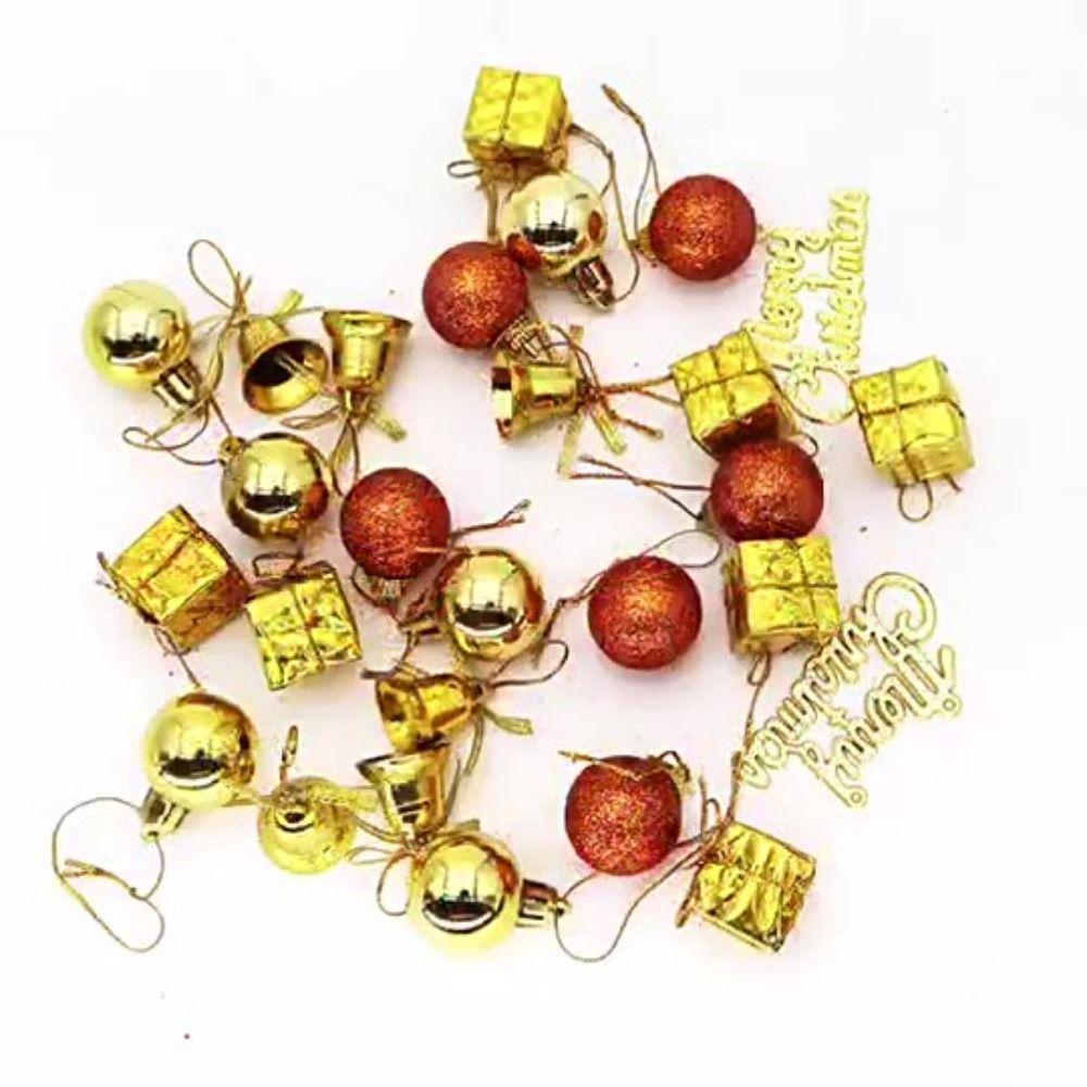26/32PCS Multicolor Hanging Pendants Mixed Pattern Xmas Tree Decoration  Festival Ornament