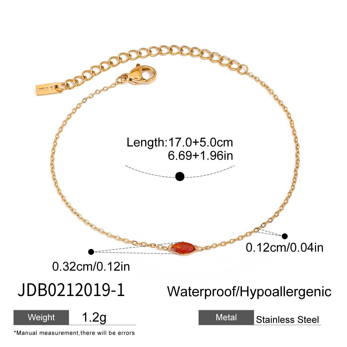 Luxury Zircon Birthstone Bracelet And Earrings Set Elegant Gold Light Luxury Jewelry Gift