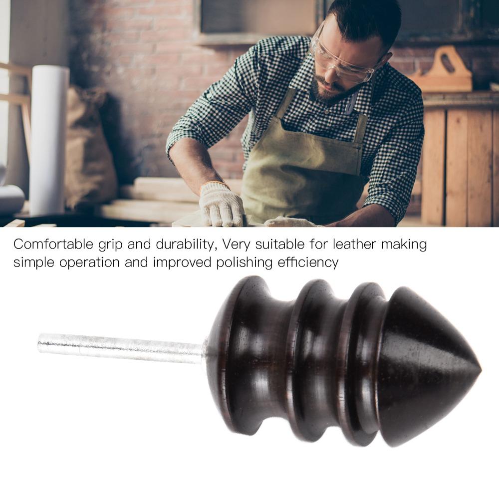 2Pcs Comfortable Grip Leather Edge Burnisher Polished Rod Tool Scabbard Finishing