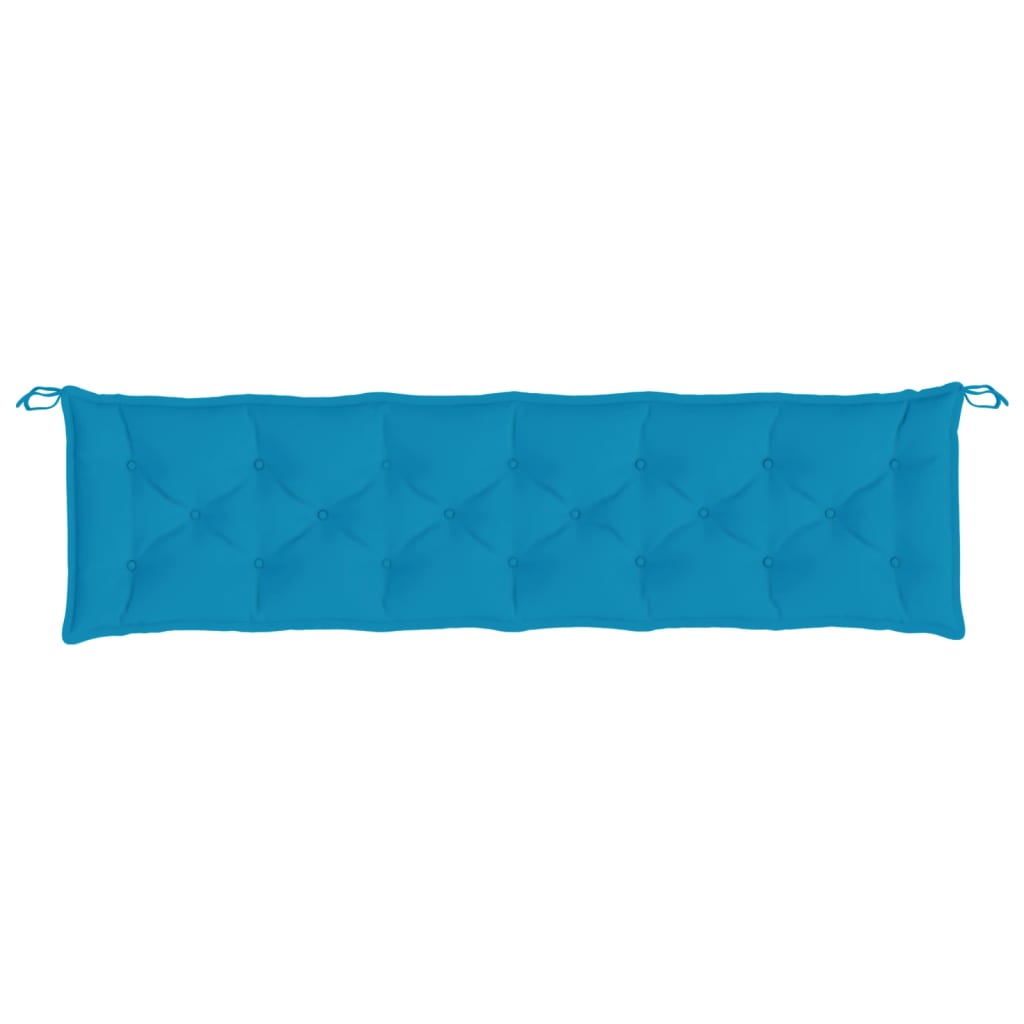 Garden Bench Cushions 2 pcs Light Blue 200 x 50 x 7 cm Oxford Fabric