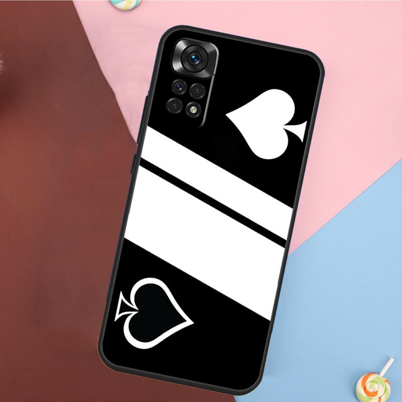 Ace of spades Poker Card Cover For Xiaomi Redmi Note 13 Pro 14 12 11 9 10 9S 10S 11S 12S Redmi 14C 10C 12C 13C Case