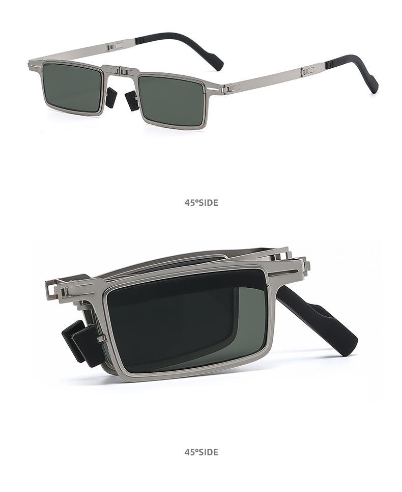 2024 Foldable Polarized UV Protection Sunglasses, Small Square Frame for Men & Women