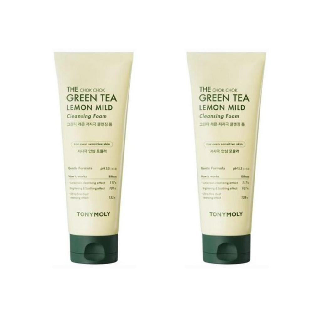 TONYMOLY The Chok Chok Green Tea Lemon Mild Low pH Cleansing Foam 150ml