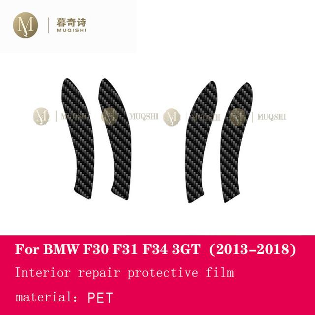 For BMW F30 F31 F34 GT 2013-2018 Car Interior Carbon Fibre Film 5D PET Center Console Anti Scratch Resist Film Accessories Refit