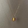 Red Zircon Apple Charm Pendant Necklaces For Women Creative Fashion New Delicate Collar Chain Jewelry Gift Party
