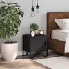 VidaXL Bedside Table Black 40 X 30 X 40 Cm Chipboard, Side Table, Bed Cabinet, Side Table for the Bedroom, 848514