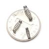 Barbed Swivels Spring Saltwater Fishing Accessories Twist Fishing Hook Metal Spring Pack of 100P